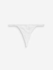 Black/White/Nude G-String Cotton Rich Knickers 4 Pack - Image 5 of 7