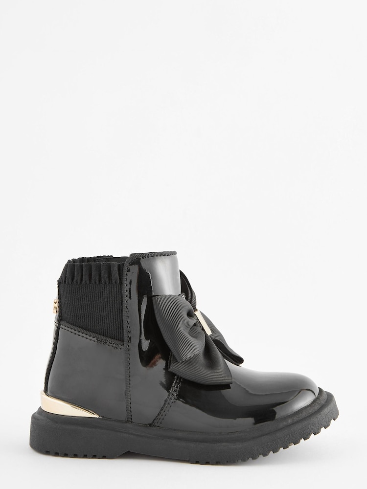 Baker by Ted Baker Girls Chelsea Boots with Bow - Image 1 of 5