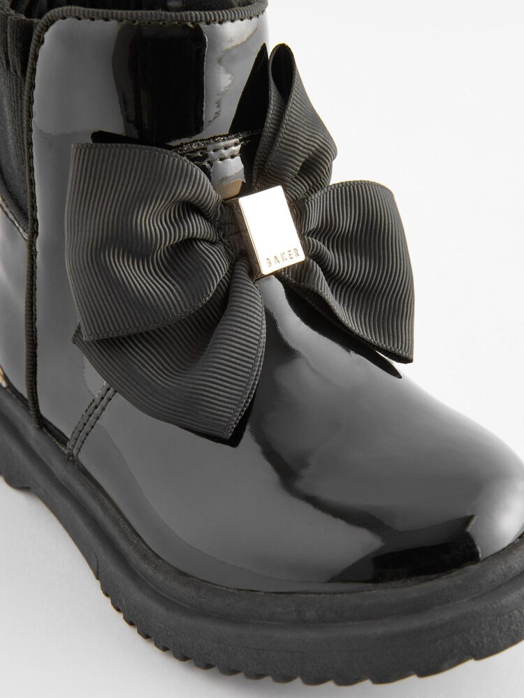 Baker by Ted Baker Girls Chelsea Boots with Bow - Image 2 of 5