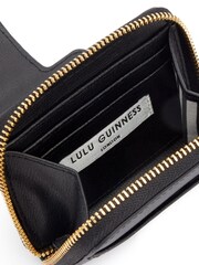 Lulu Guinness Lulu Padded Lip Aida Black Wallet - Image 4 of 4