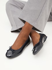 Navy Blue Extra Wide Fit Forever Comfort® Ballerinas Shoes - Image 1 of 7