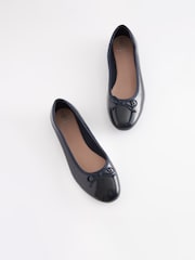 Navy Blue Extra Wide Fit Forever Comfort® Ballerinas Shoes - Image 5 of 7
