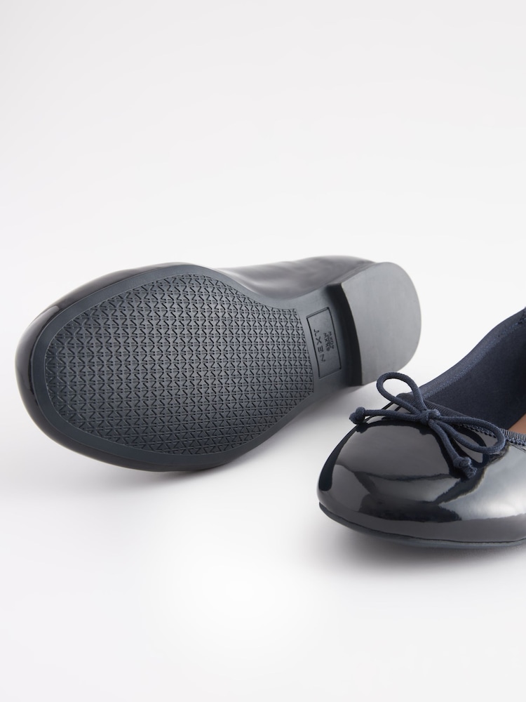 Navy Blue Extra Wide Fit Forever Comfort® Ballerinas Shoes - Image 6 of 7