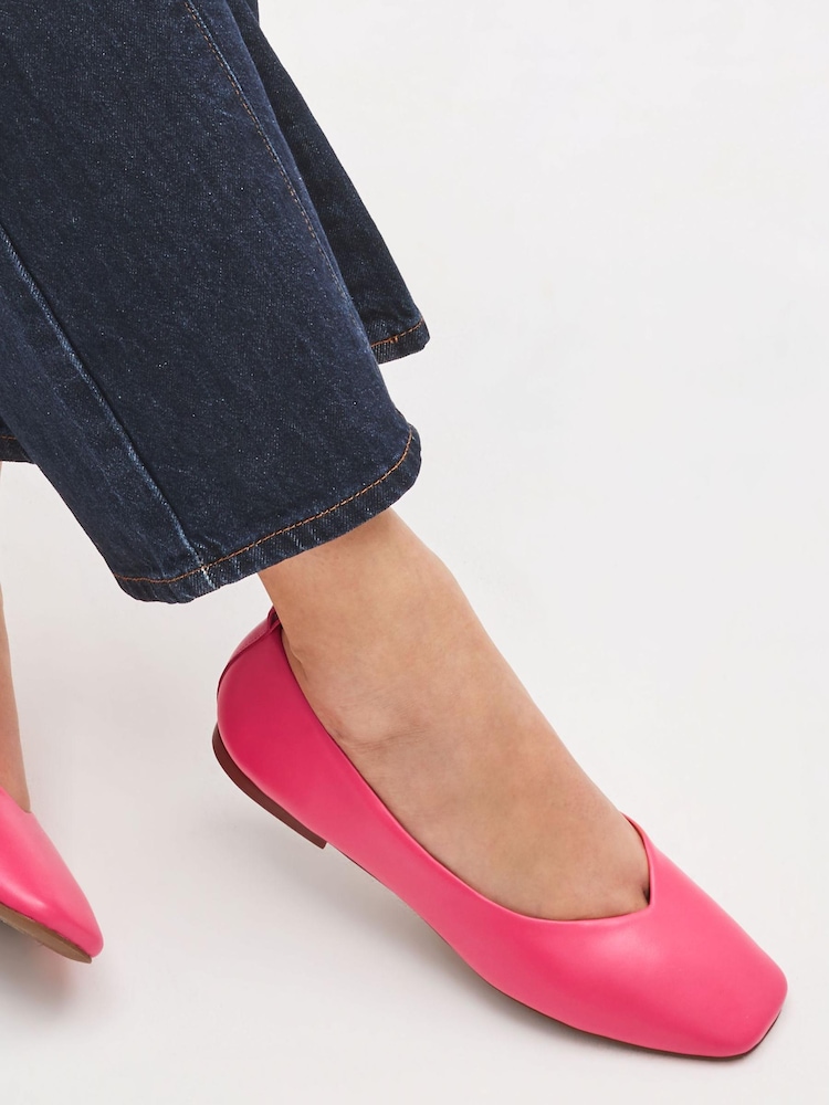 Pink - Signature Hi Cut-Ballerinas aus Leder - Bild 2 von 6 Pink - Signature Hi Cut-Ballerinas aus Leder - Bild 2 von 6