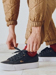 Women's Ziane Platform Leather Trainers - Image 1 of 6