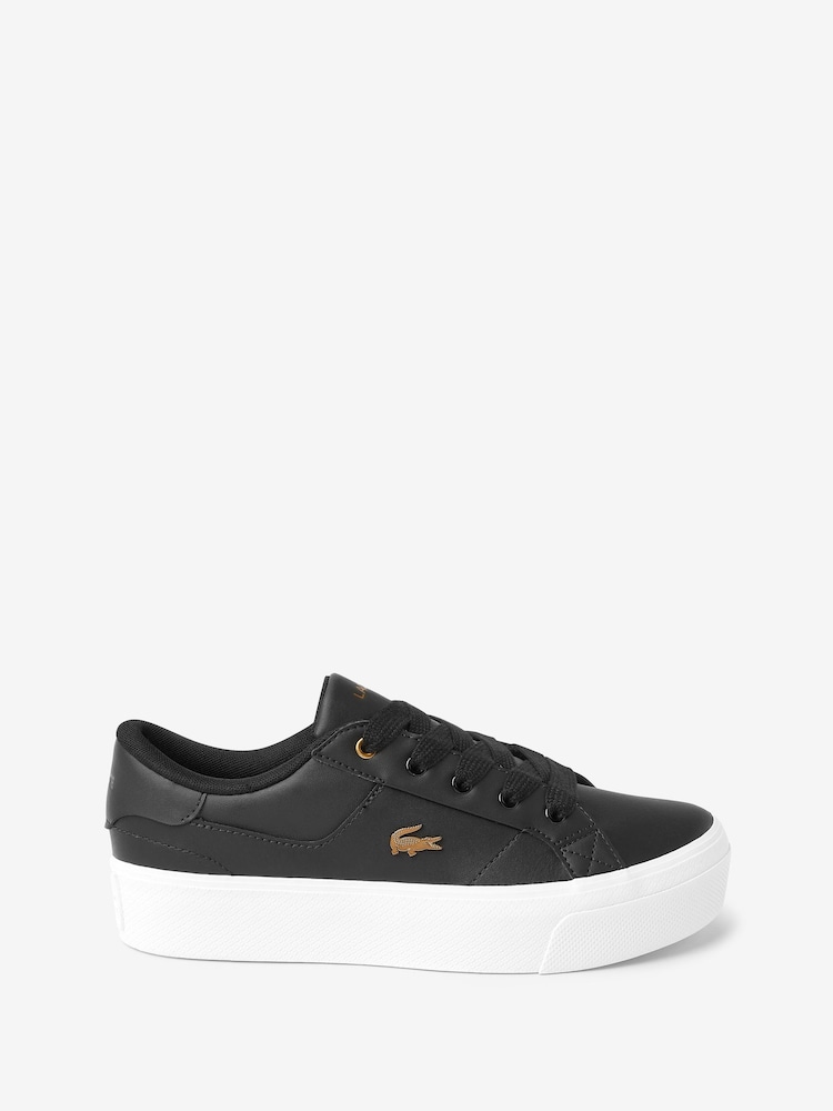 Women's Ziane Platform Leather Trainers - Image 2 of 6
