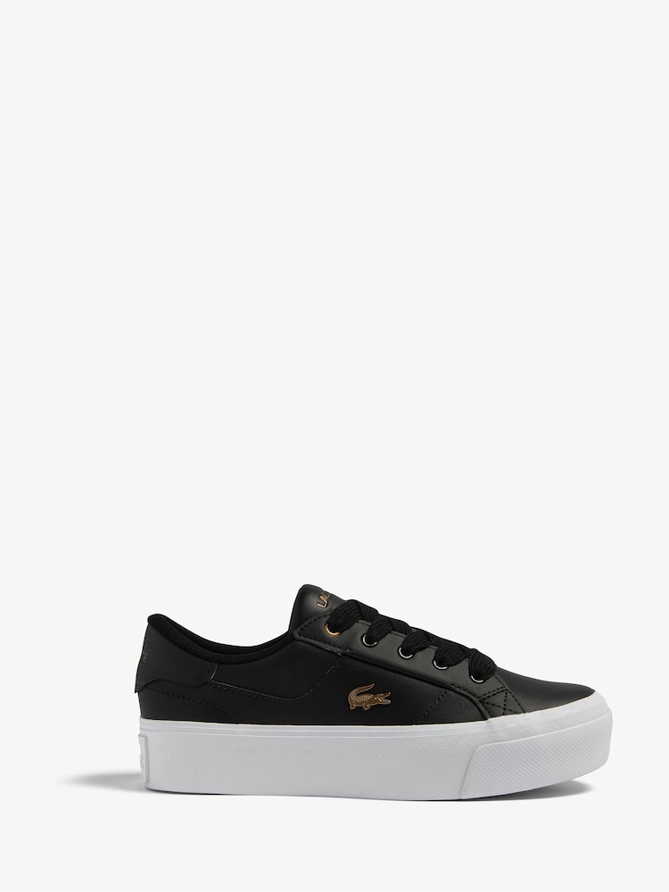 Women's Ziane Platform Leather Trainers - Image 2 of 6