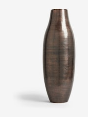 Copper Extra Large Metal Etched Vase - Image 3 of 4