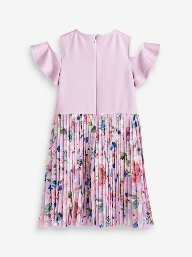 Flieder mit floralem Print - Kleid für besondere Anlässe (3–16 Jahre) - Bild 9 von 9 Flieder mit floralem Print - Kleid für besondere Anlässe (3–16 Jahre) - Bild 9 von 9
