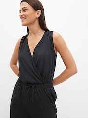 Black Next Active Sport Yoga Sleeveless Jumpsuit - Image 3 of 5