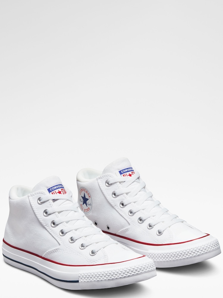 أبيض - حذاء رياضة متوسط الطول Malden Street من Converse - Image 3 of 6