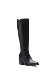 Clarks Black Leather Valvestino Hi Boots - Image 3 of 7