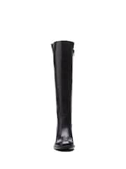 Clarks Black Leather Valvestino Hi Boots - Image 5 of 7