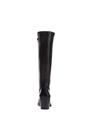 Clarks Black Leather Valvestino Hi Boots - Image 6 of 7
