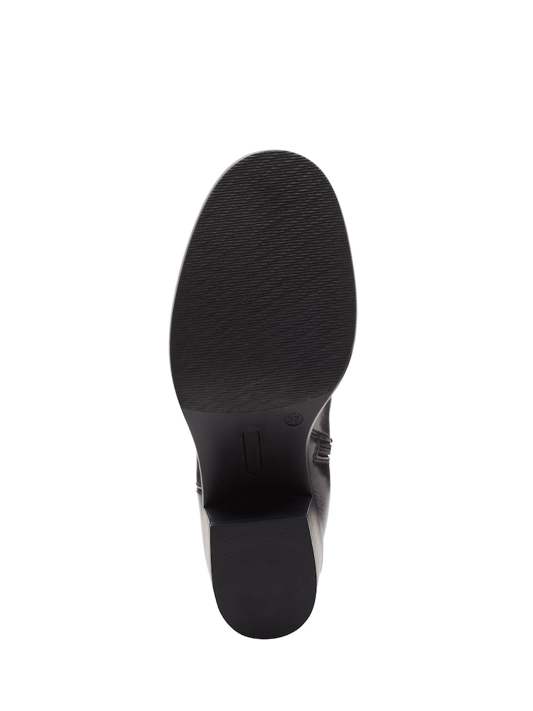 Clarks Black Leather Valvestino Hi Boots - Image 7 of 7
