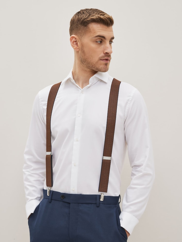 Tan Brown Textured Braces - Image 1 of 3