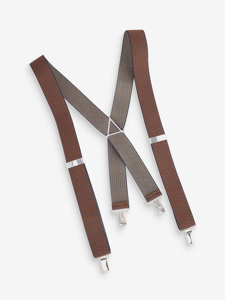 Tan Brown Textured Braces - Image 2 of 3