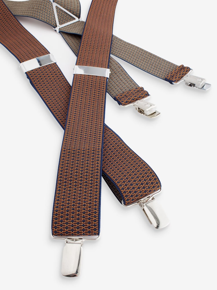 Tan Brown Textured Braces - Image 3 of 3