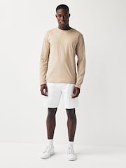 Wit - Straight fit - Chinoshort met stretch - Image 2 of 9