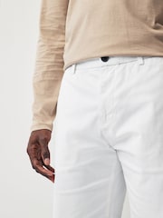 Wit - Straight fit - Chinoshort met stretch - Image 4 of 9