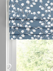 Danube Blue Walsh Made To Measure Roman 100% Cotton Blinds - Image 2 of 6