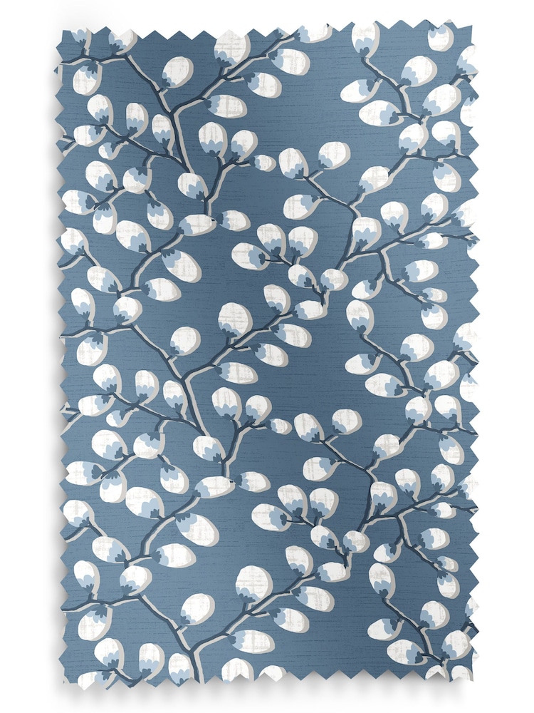 Danube Blue Walsh Made To Measure Roman 100% Cotton Blinds - Image 6 of 6