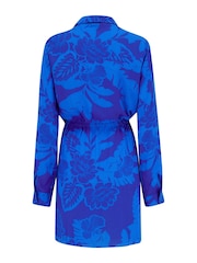 Pour Moi Blue Crinkle Button Shirt - Image 5 of 5