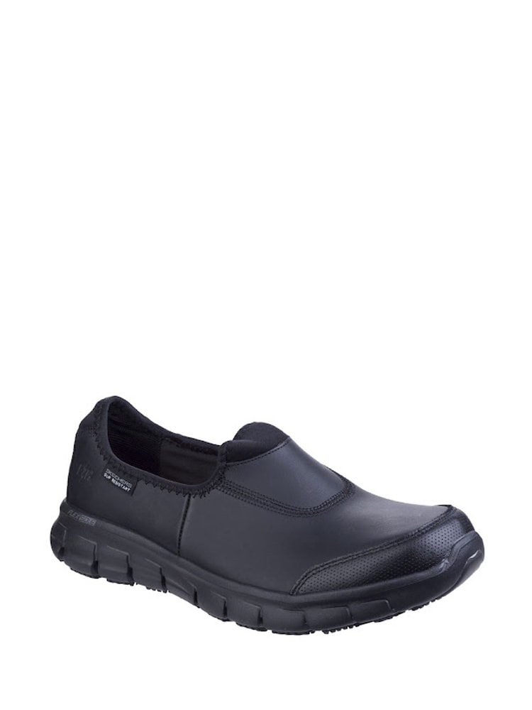 črna - Skechers usnjeni ženski delovni čevlji proti zdrsom Skechers Sure Track - Slika 1 iz 4 črna - Skechers usnjeni ženski delovni čevlji proti zdrsom Skechers Sure Track - Slika 1 iz 4