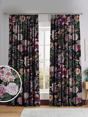 Graham & Brown Amethyst Purple Glasshouse Flora Made to Measure Curtains - Image 1 of 8