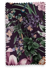 Graham & Brown Amethyst Purple Glasshouse Flora Made to Measure Curtains - Image 8 of 8