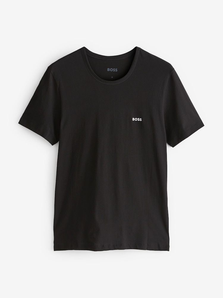 BOSS Black/Blue/Navy T-Shirts 3 Pack - Image 2 of 8