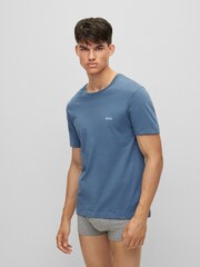BOSS Black/Blue/Navy T-Shirts 3 Pack - Image 6 of 8