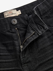 Washed Black Slim Stretch Denim Shorts - Image 3 of 4