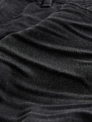 Washed Black Slim Stretch Denim Shorts - Image 4 of 4