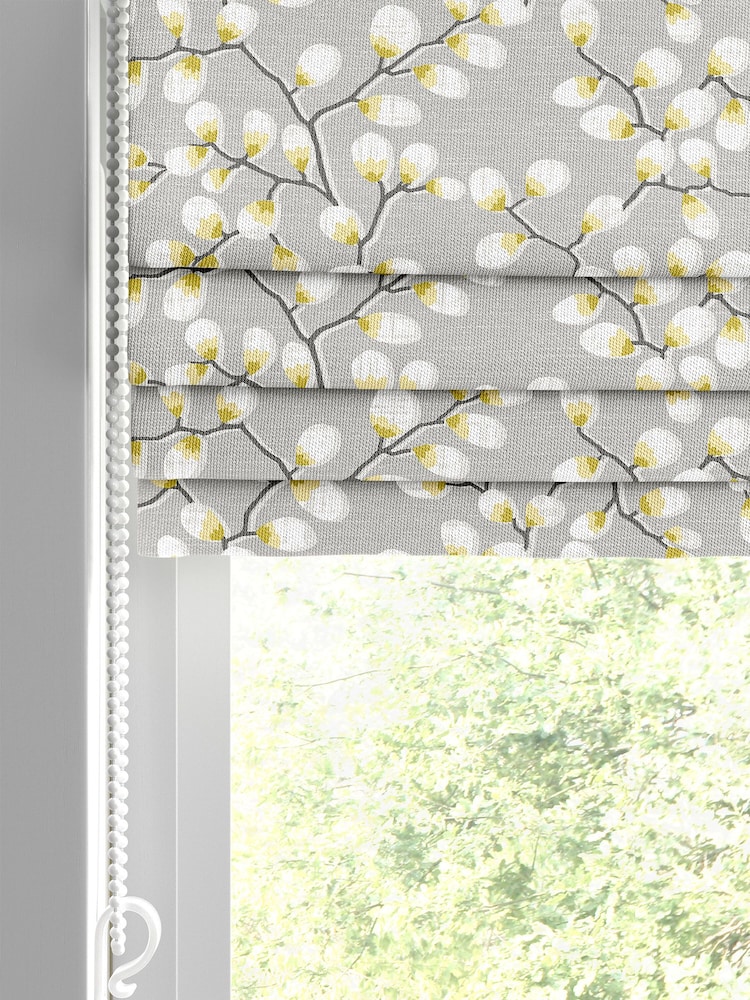 Yellow Mimosa Walsh Made To Measure Roman 100% Cotton Blinds - Image 2 of 6