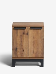 Dark Bronx Oak Effect Side Table - Image 3 of 8