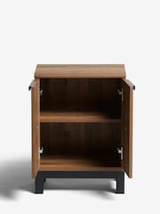 Dark Bronx Oak Effect Side Table - Image 5 of 8