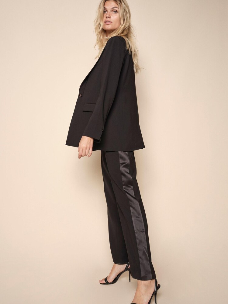 Mos Mosh Bai Leia Soft Pull On Black Wide Leg Trousers - Image 1 of 1 Mos Mosh Bai Leia Soft Pull On Black Wide Leg Trousers - Image 1 of 1