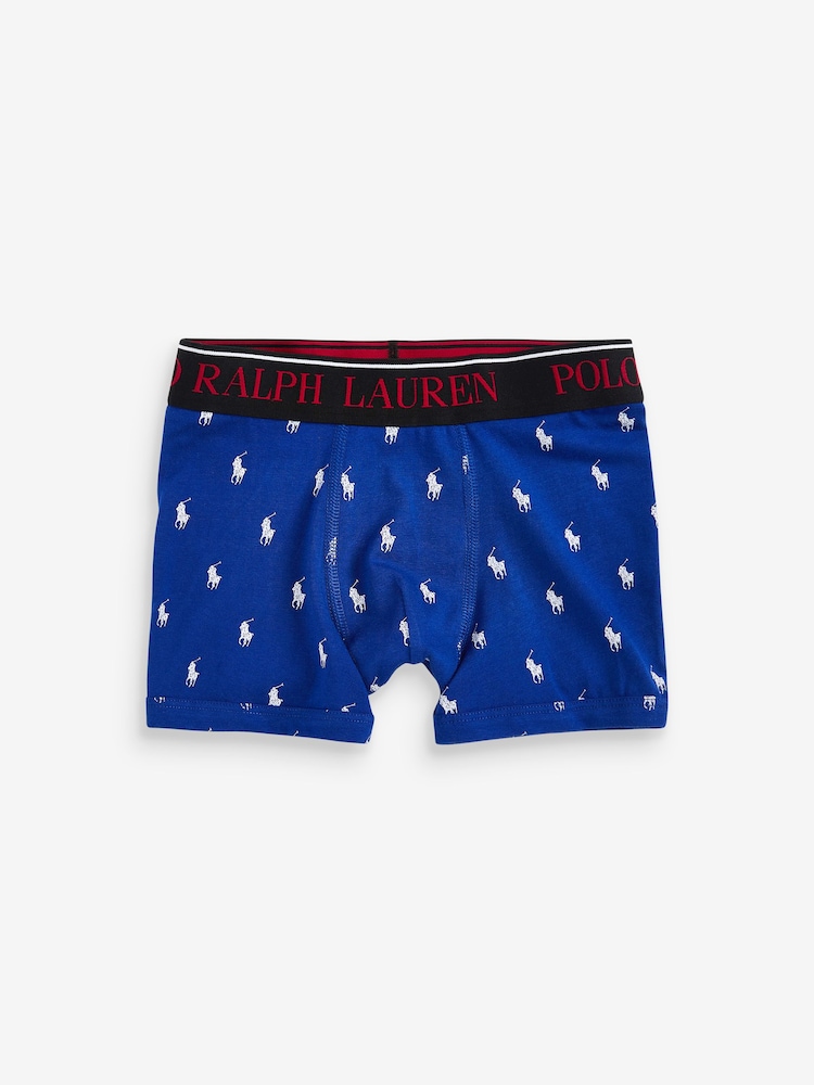 Mornarica - Polo Ralph Lauren deški komplet 2 raztegljivih bokseric z logotipom - Slika 2 iz 3