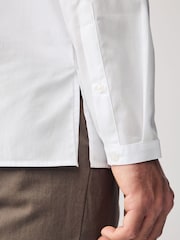 White Regular Fit Short Cotton Kurta - Image 5 of 6
