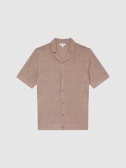 Reiss Rose Amersham Textured Button Through Shirt - Image 2 of 6