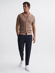 Reiss Rose Amersham Textured Button Through Shirt - Image 3 of 6