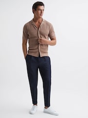 Reiss Rose Amersham Textured Button Through Shirt - Image 6 of 6