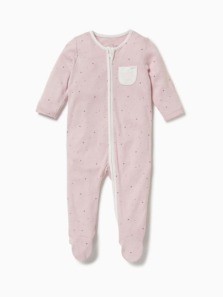 MORI Viscose Cotton Blend 2 Way Zip Sleepsuit - Image 3 of 5