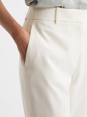 Reiss Cream Ember Petite Slim Fit High Rise Trousers - Image 4 of 6
