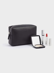 OSPREY LONDON Black The Kelso Leather Washbag - Image 1 of 4