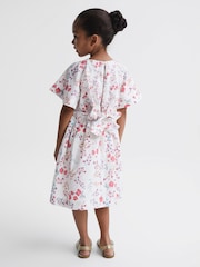 Reiss Multi Jeanie 4-9 yrs Print Midi Dress - Image 5 of 7