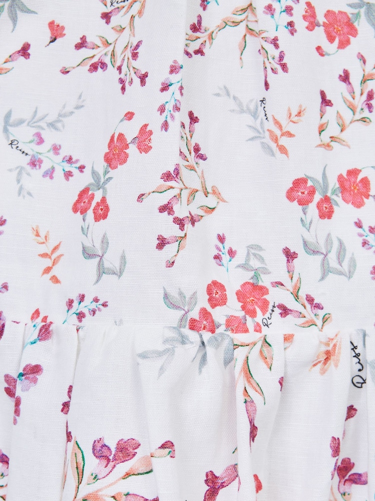 Reiss Multi Jeanie 4-9 yrs Print Midi Dress - Image 7 of 7