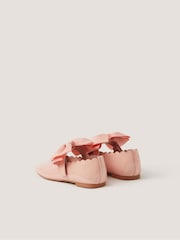 Monsoon Pink Bow Strap Patent Ballet Flats - Image 2 of 2