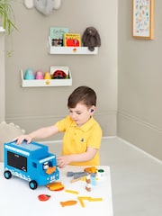 JoJo Maman Bébé Blue Wooden Fish & Chip Van - Image 1 of 7
